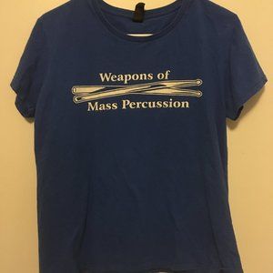 Blue Weapons of Mass Percussion Tshirt